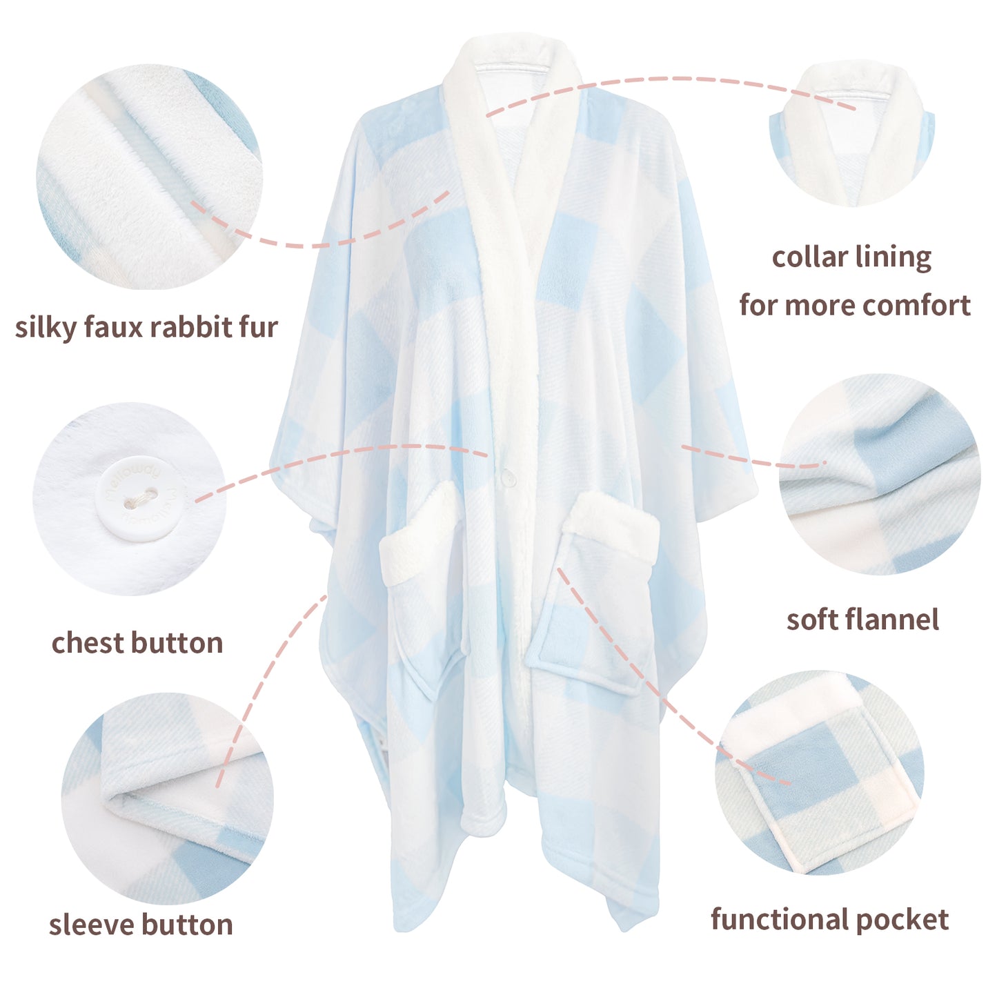 ULazy Poncho Wearable Blanket