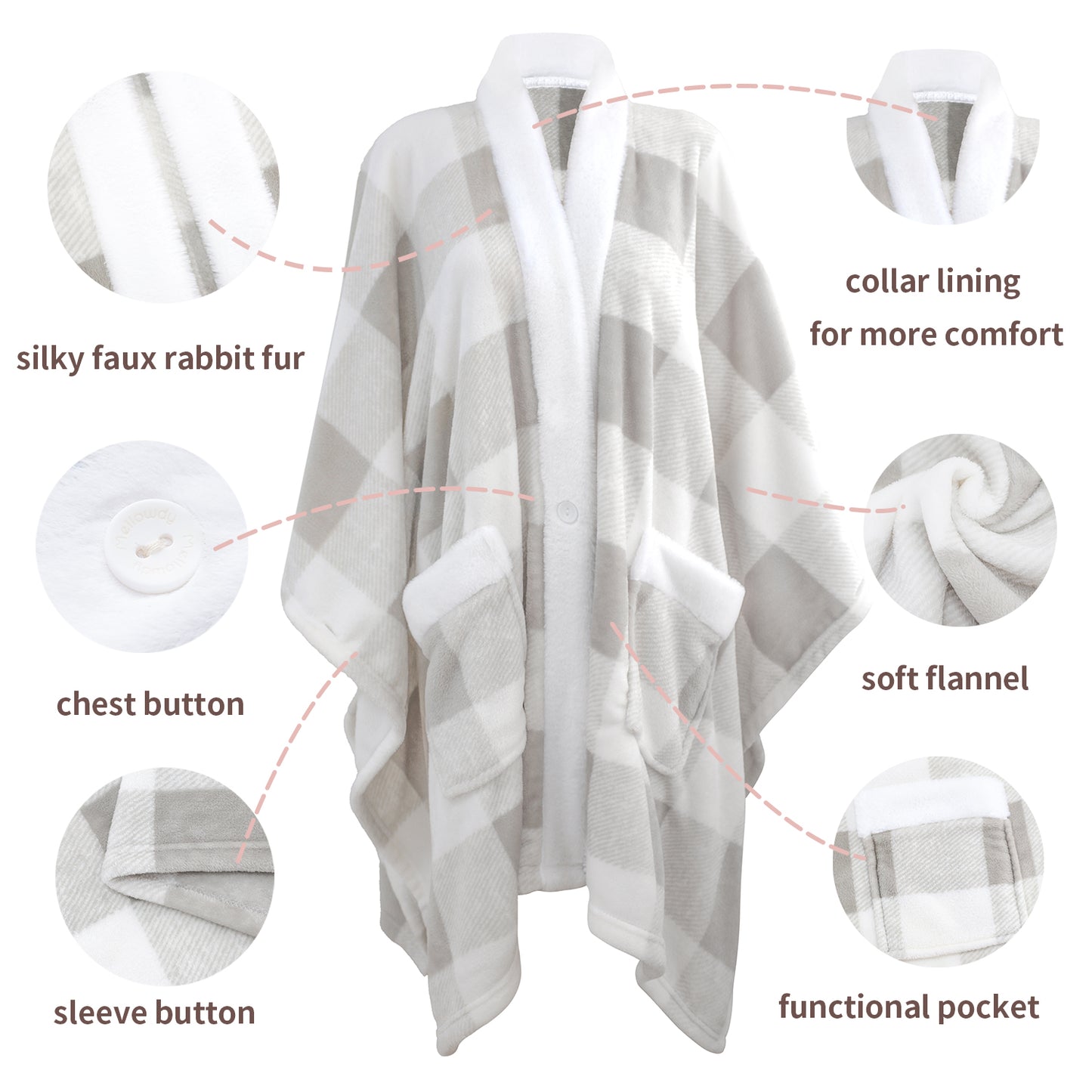 ULazy Poncho Wearable Blanket
