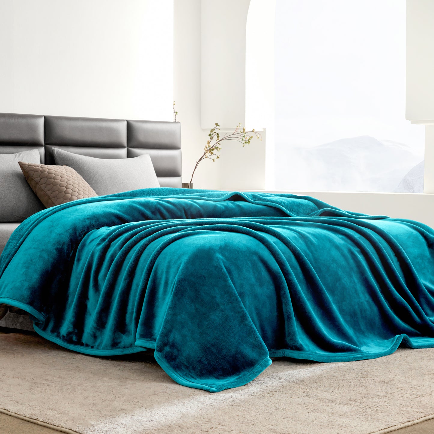 Extra Thick Hearty Plush Flannel Blanket