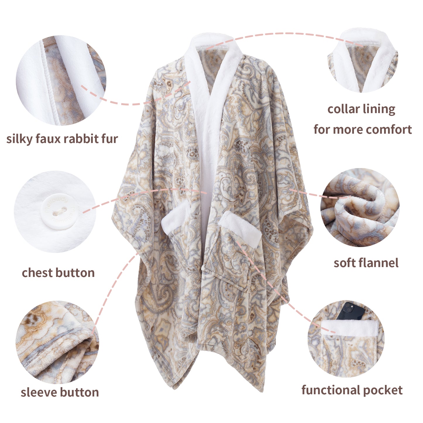 ULazy Poncho Wearable Blanket