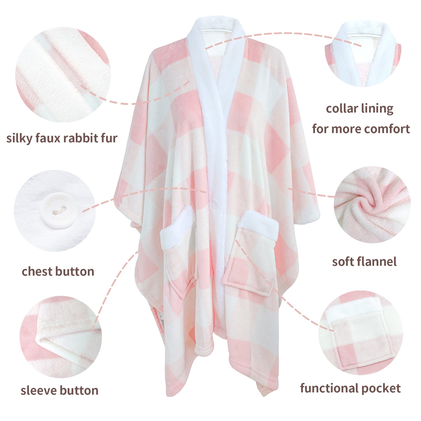 ULazy Poncho Wearable Blanket