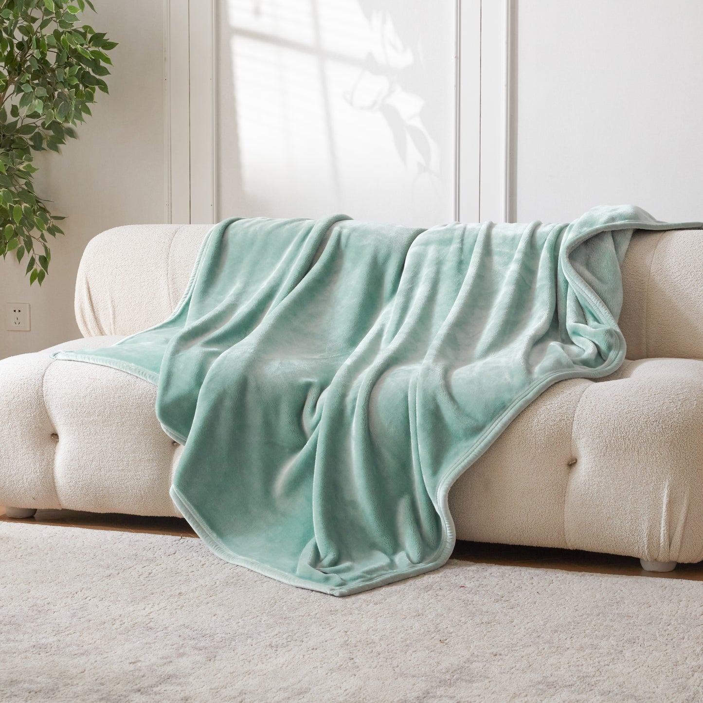 Extra Thick Hearty Plush Flannel Blanket