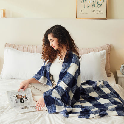 Classic Checkered Flannel Blanket