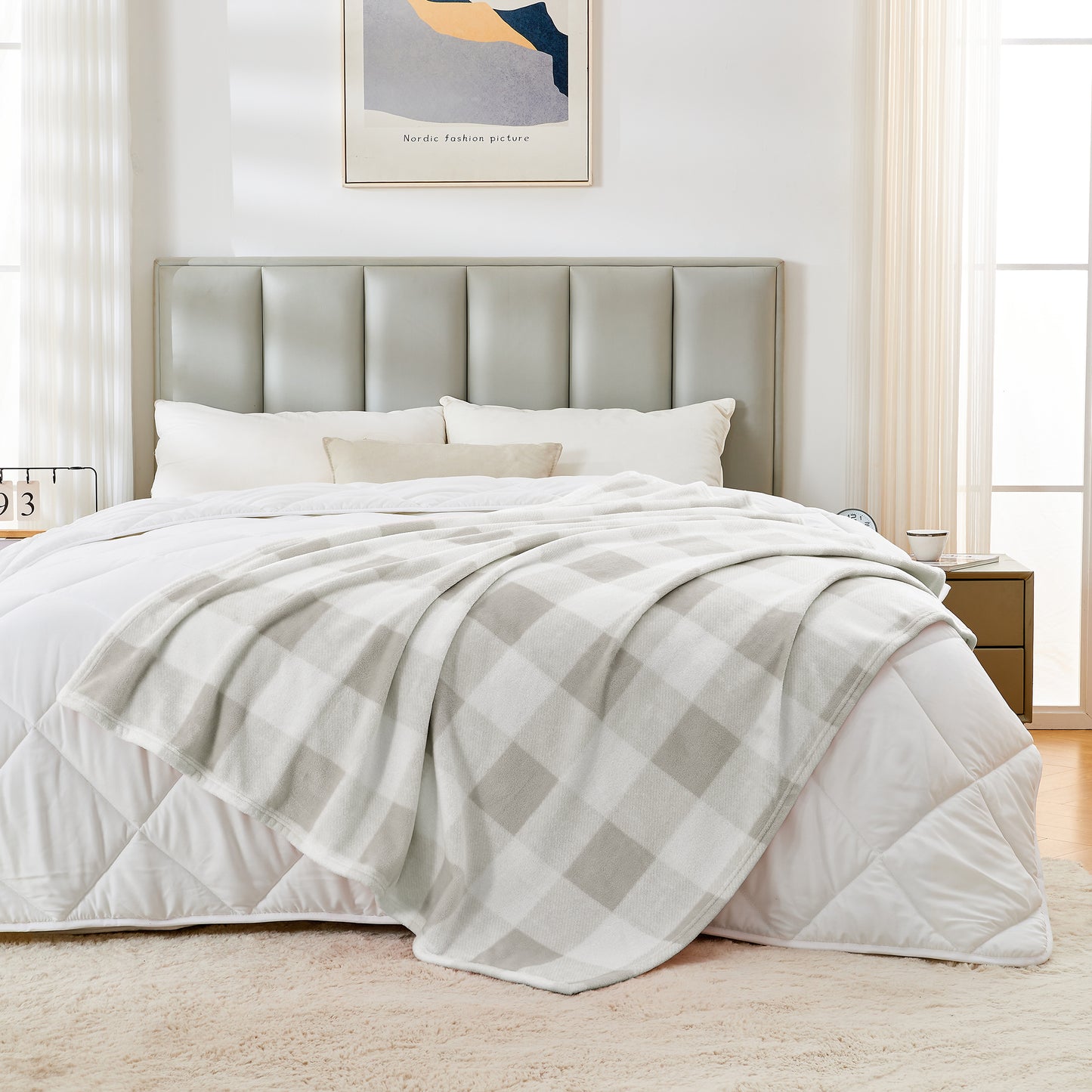 Classic Checkered Flannel Blanket