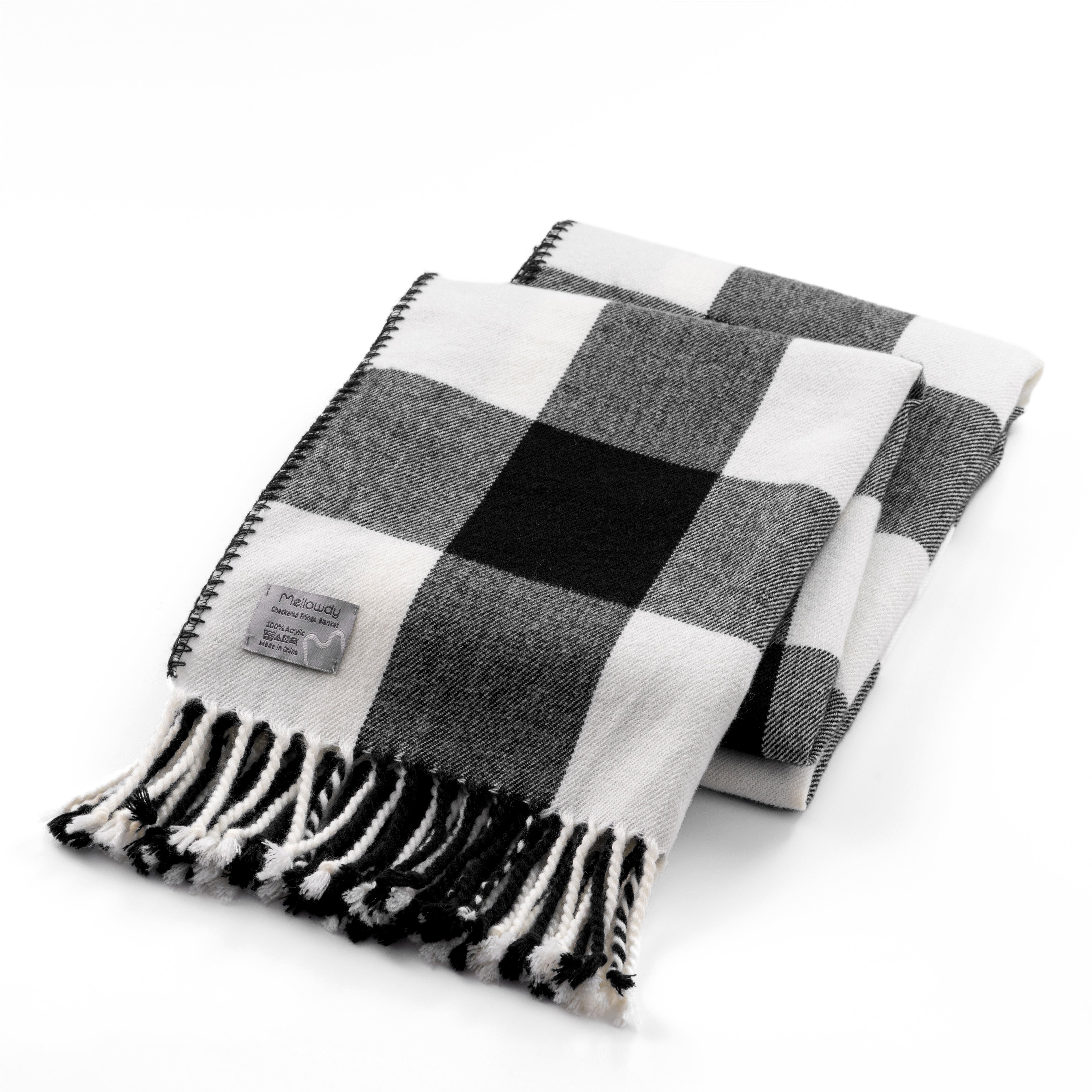 Black discount fringe blanket