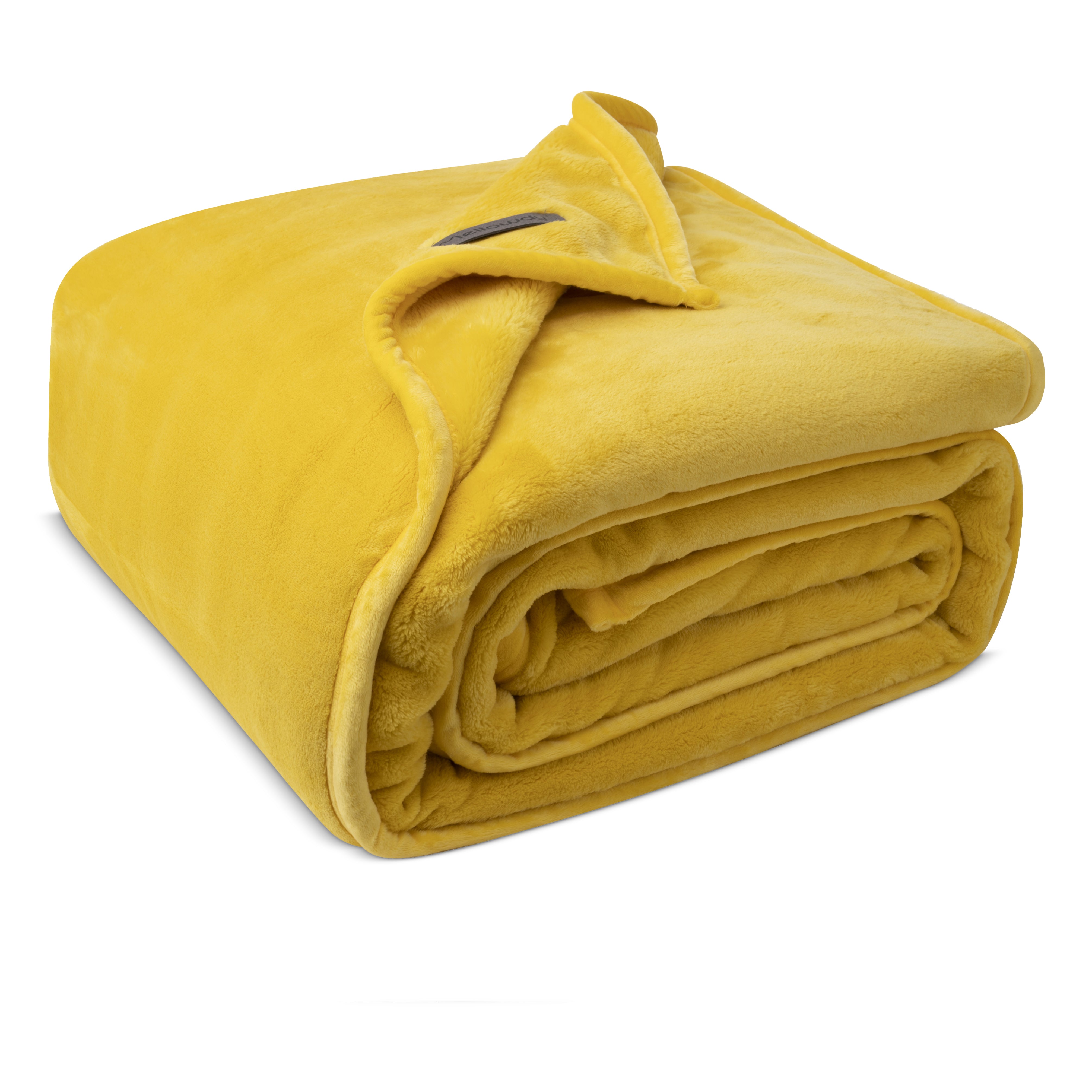 Lemon yellow throw online blanket